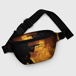 Поясная сумка CS:GO Dark Fire, цвет: 3D-принт — фото 2