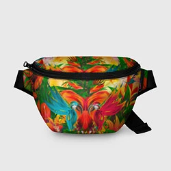 Поясная сумка Яркие тропики, цвет: 3D-принт