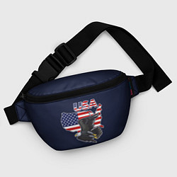 Поясная сумка USA - flag and eagle, цвет: 3D-принт — фото 2