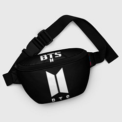 Поясная сумка BTS лого белое, цвет: 3D-принт — фото 2