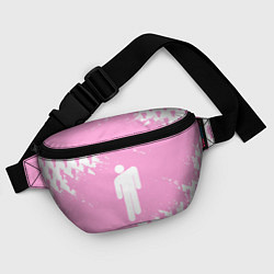 Поясная сумка Billie Eilish: Pink Style, цвет: 3D-принт — фото 2