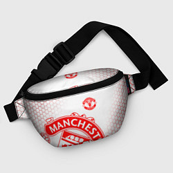 Поясная сумка Манчестер Юнайтед white, цвет: 3D-принт — фото 2