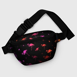 Поясная сумка Фламинго, цвет: 3D-принт — фото 2