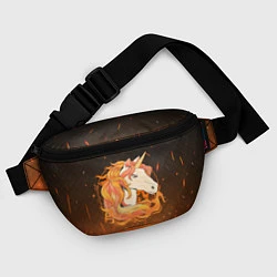 Поясная сумка Огненный единорог, цвет: 3D-принт — фото 2