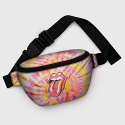 Поясная сумка Rolling Stones tie-dye, цвет: 3D-принт — фото 2