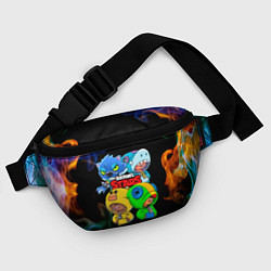 Поясная сумка Brawl Stars Leon Quattro, цвет: 3D-принт — фото 2