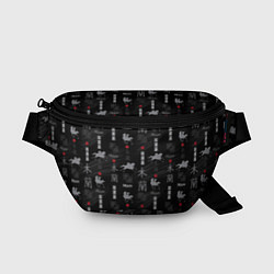 Поясная сумка Mulan Black Pattern, цвет: 3D-принт