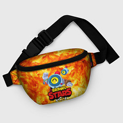 Поясная сумка BRAWL STARS НАНИ ОГОНЬ, цвет: 3D-принт — фото 2