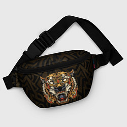 Поясная сумка Тигровый стимпанк Tiger, цвет: 3D-принт — фото 2