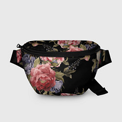 Поясная сумка Цветы, цвет: 3D-принт