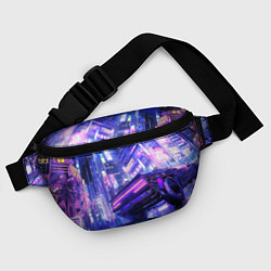 Поясная сумка Cyberpunk city, цвет: 3D-принт — фото 2