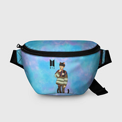 Поясная сумка BTS Cat, цвет: 3D-принт