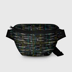 Поясная сумка Cyberpunk Tartan, цвет: 3D-принт