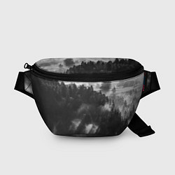 Поясная сумка Туман в лесу, цвет: 3D-принт