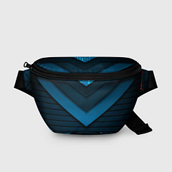 Поясная сумка 3D luxury blue abstract, цвет: 3D-принт