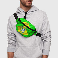 Поясная сумка Сборная Бразилии, цвет: 3D-принт — фото 2
