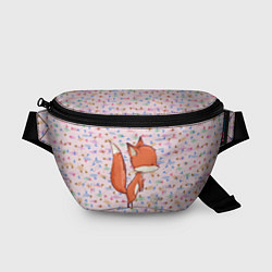 Поясная сумка Лисичка и мышка, цвет: 3D-принт