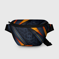 Поясная сумка BLACK ORANGE, цвет: 3D-принт