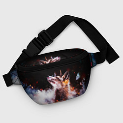 Поясная сумка Лиса с рогами, цвет: 3D-принт — фото 2