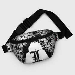 Поясная сумка Death Note черная краска, цвет: 3D-принт — фото 2