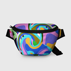Поясная сумка Абстракция, цвет: 3D-принт