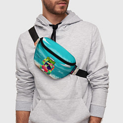 Поясная сумка Базз Buzz Brawl Stars пляж, цвет: 3D-принт — фото 2