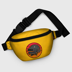 Поясная сумка Шлем Пабг, цвет: 3D-принт — фото 2
