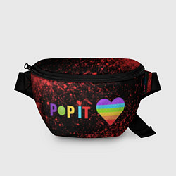 Поясная сумка Pop It - Heart - Powder, цвет: 3D-принт