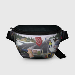 Поясная сумка Русский дальнобойщик, цвет: 3D-принт
