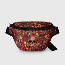 Поясная сумка Осенний череп, цвет: 3D-принт