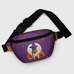 Поясная сумка Мопс на хэллоуин, цвет: 3D-принт — фото 2