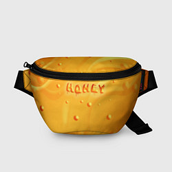Поясная сумка Медовая волна Honey wave, цвет: 3D-принт