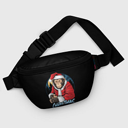 Поясная сумка CHRISTMAS обезьяна, цвет: 3D-принт — фото 2