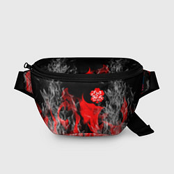 Поясная сумка Чёрный клевер: Пламя, цвет: 3D-принт
