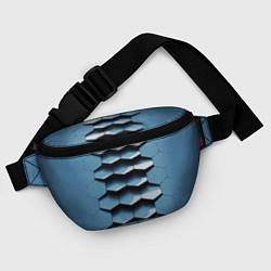 Поясная сумка Соты узор авангард, цвет: 3D-принт — фото 2