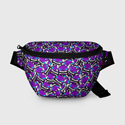 Поясная сумка Geometry Dash: Violet Pattern, цвет: 3D-принт