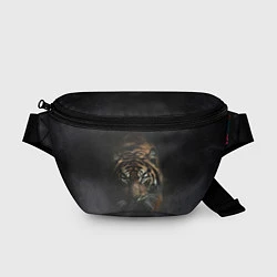 Поясная сумка Тигр в тумане, цвет: 3D-принт
