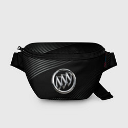 Поясная сумка Buick Black wave background, цвет: 3D-принт