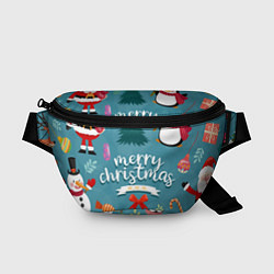Поясная сумка Merry Christmas from Eugenia, цвет: 3D-принт