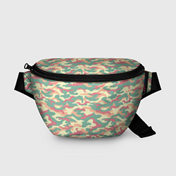 Поясная сумка Камуфляж в пастельных цветах, цвет: 3D-принт