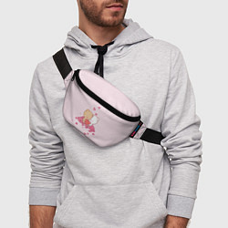 Поясная сумка Влюблённые Плюшевые Мишки Сердца, цвет: 3D-принт — фото 2