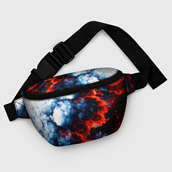 Поясная сумка 3D ЯДЕРНЫЙ КОСМИЧЕСКИЙ ВЗРЫВ ОГОНЬ, цвет: 3D-принт — фото 2