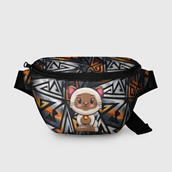 Поясная сумка Милый пятнистый котенок, цвет: 3D-принт
