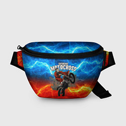 Поясная сумка Extreme Motocross, цвет: 3D-принт
