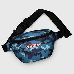 Поясная сумка Roblox Камуфляж Тёмно-Синий, цвет: 3D-принт — фото 2