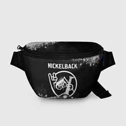 Поясная сумка Nickelback КОТ Брызги, цвет: 3D-принт