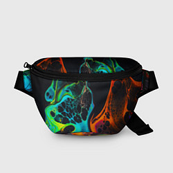 Поясная сумка Цветная лава краска, цвет: 3D-принт
