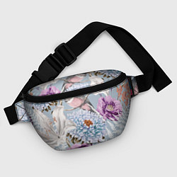 Поясная сумка Цветы Чудесный Весенний Узор, цвет: 3D-принт — фото 2