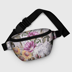 Поясная сумка Цветы Романтический Букет, цвет: 3D-принт — фото 2