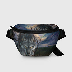 Поясная сумка IN COLD wolf without logo, цвет: 3D-принт